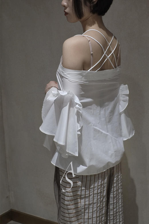 Palmer Harding  白色吊带棉质上装 商品图2