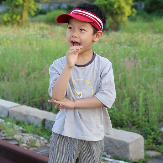 SY LM19095 儿童T恤灰色/蓝色80-120 商品图0