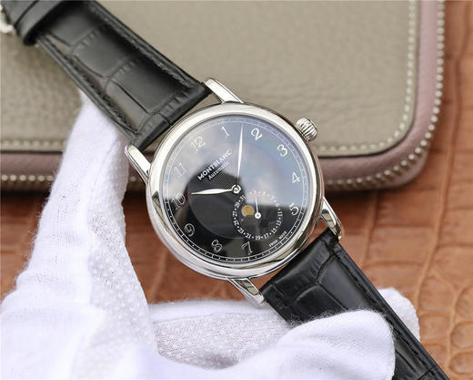 万宝龙明星leagcy璀璨星耀月相盘 直径42mm厚度10mm 淬火工艺蓝钢针，重金打造，Pelletteria意大利牛皮+三重折叠，日本进口9015改造MB 29.14机芯 商品图1