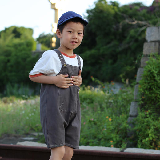 KZ LM19009 儿童米/灰色短裤80-120 商品图1