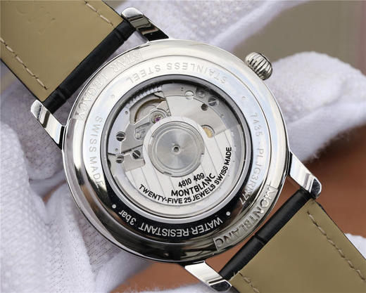 万宝龙明星leagcy璀璨星耀月相盘 直径42mm厚度10mm 淬火工艺蓝钢针，重金打造，Pelletteria意大利牛皮+三重折叠，日本进口9015改造MB 29.14机芯 商品图5