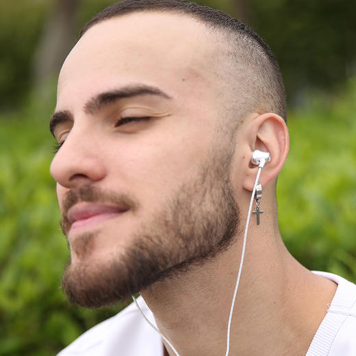 Feliztrip斐利斯 休闲半入耳式带麦克风耳机有线控K歌 TR-W150 商品图2