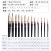 清仓-244号 中盛画材 Y401黑杆手札羊毛圆头画笔 水粉画笔油画笔丙烯笔 商品缩略图1