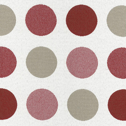 15260103/102.203爱仕沃玛（axroma）大圆点-石榴红Bean Garnet大提花装饰面料适用于室内、户外和酒店工程 商品图0