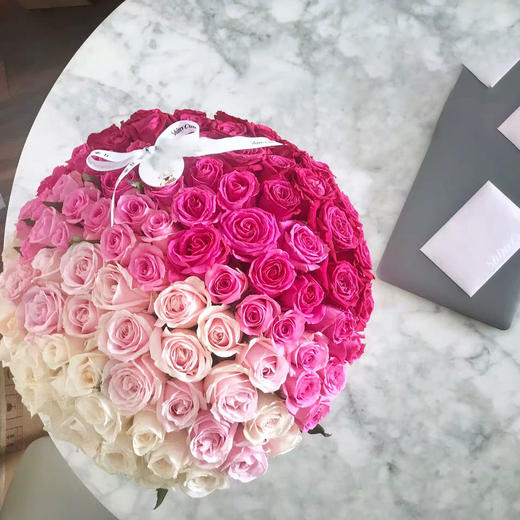 甜蜜马卡龙渐变色花盒 商品图3