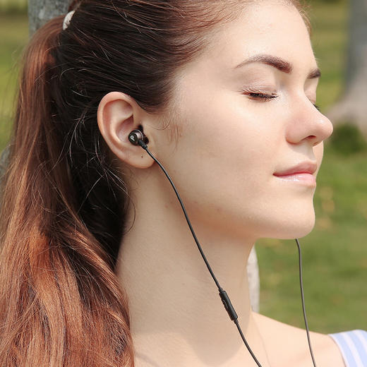 Feliztrip斐利斯 时尚双膜片动圈带麦克风入耳式耳机有线控听音清晰畅玩游戏 TR-H19 商品图3