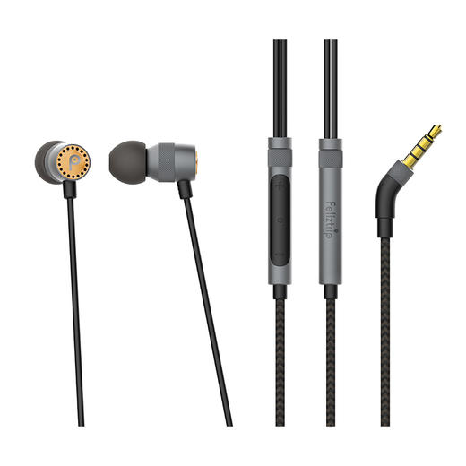 Feliztrip斐利斯 炫酷动铁动圈双单元带麦克风入耳式耳机高解析畅享游戏音乐 TR-H33 商品图5