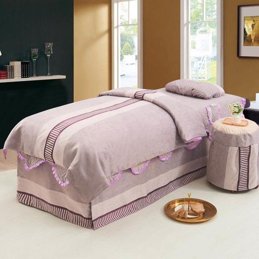 FD67紫色床罩四件套阳离子电雕 商品图0