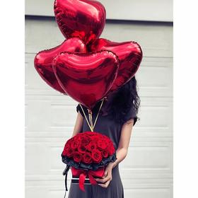 33枝告白气球浪漫花盒