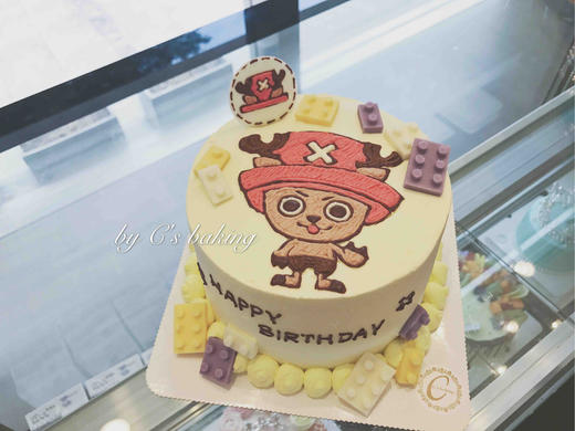 （手绘）乐高乔巴 忌廉蛋糕（默认自提，收费配送请联系客服） 商品图0