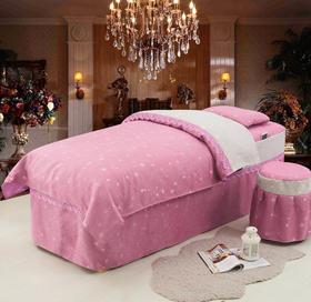 FD63豆沙色床罩四件套 床罩4件套