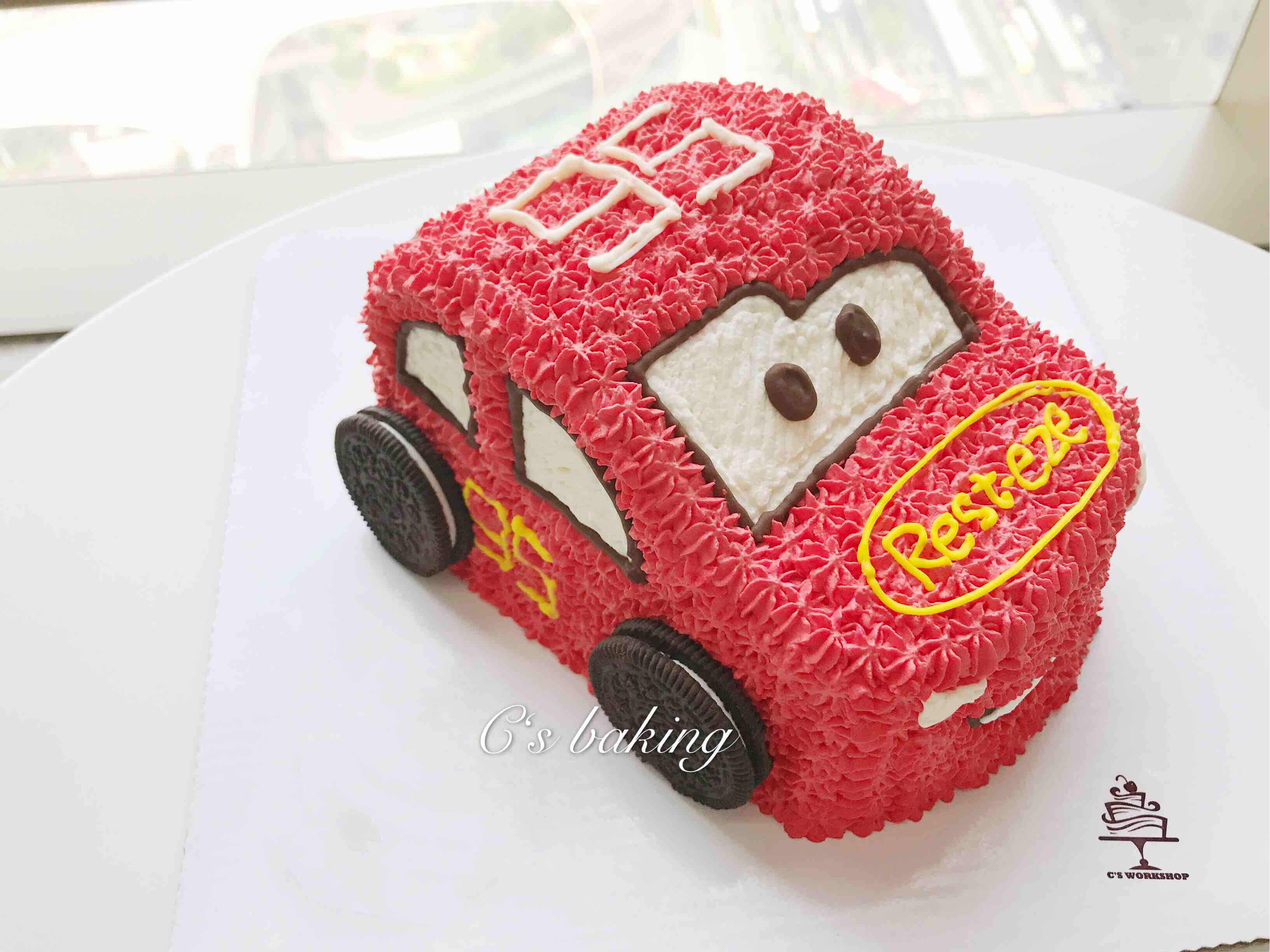 立体麦昆汽车 忌廉蛋糕（默认自提，收费配送请联系客服）