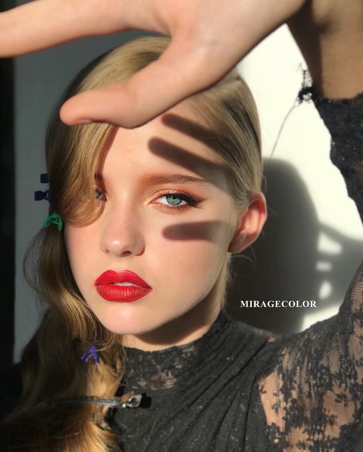 miragecolorxabucon黎雾俄罗斯女孩灰140欧美混血年抛美瞳含硅水凝胶