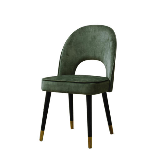 NS家居nsfurniture软包布艺黑金脚餐椅多色单椅NSDC-1230 商品图4