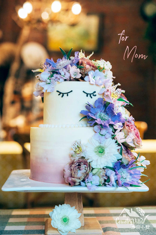 母亲节花艺蛋糕 商品图0