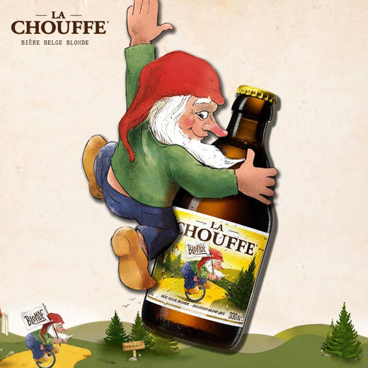 啤酒比利时原装进口啤酒舒弗啤酒lachouffe330ml6瓶