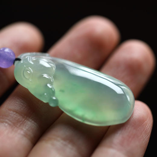 高冰种阳绿翡翠羊羊得意 商品图6