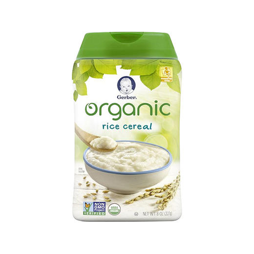 美国gerber嘉宝1段有机大米米粉227g