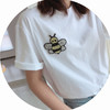 2021底-6折 不退换 THS 19年新下摆纱片设计 CD/KAWS合作版 施华洛世奇水钻蜜蜂T恤 QH099 商品缩略图0