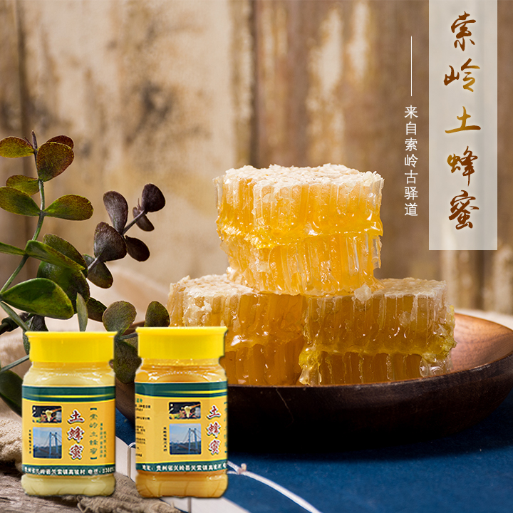 安顺关岭【索岭土蜂蜜】500g*1瓶    纯天然油菜花白刺花樱花土蜂蜜  山花土蜂蜜   淡淡花香  清甜香润  全国包邮