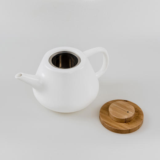 《蕴》 | 亮光白瓷，光泽细腻 | 1茶壶+4茶杯+1茶盘 茶具套装 商品图1