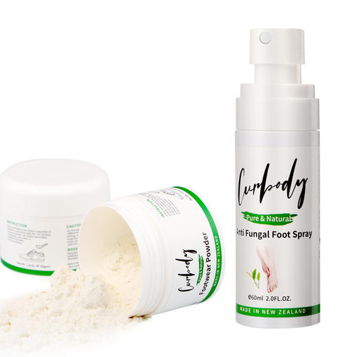 新西兰 Curbody 可保丽臭脚粉、足部喷雾  植物配方 源头切断脚气 商品图5