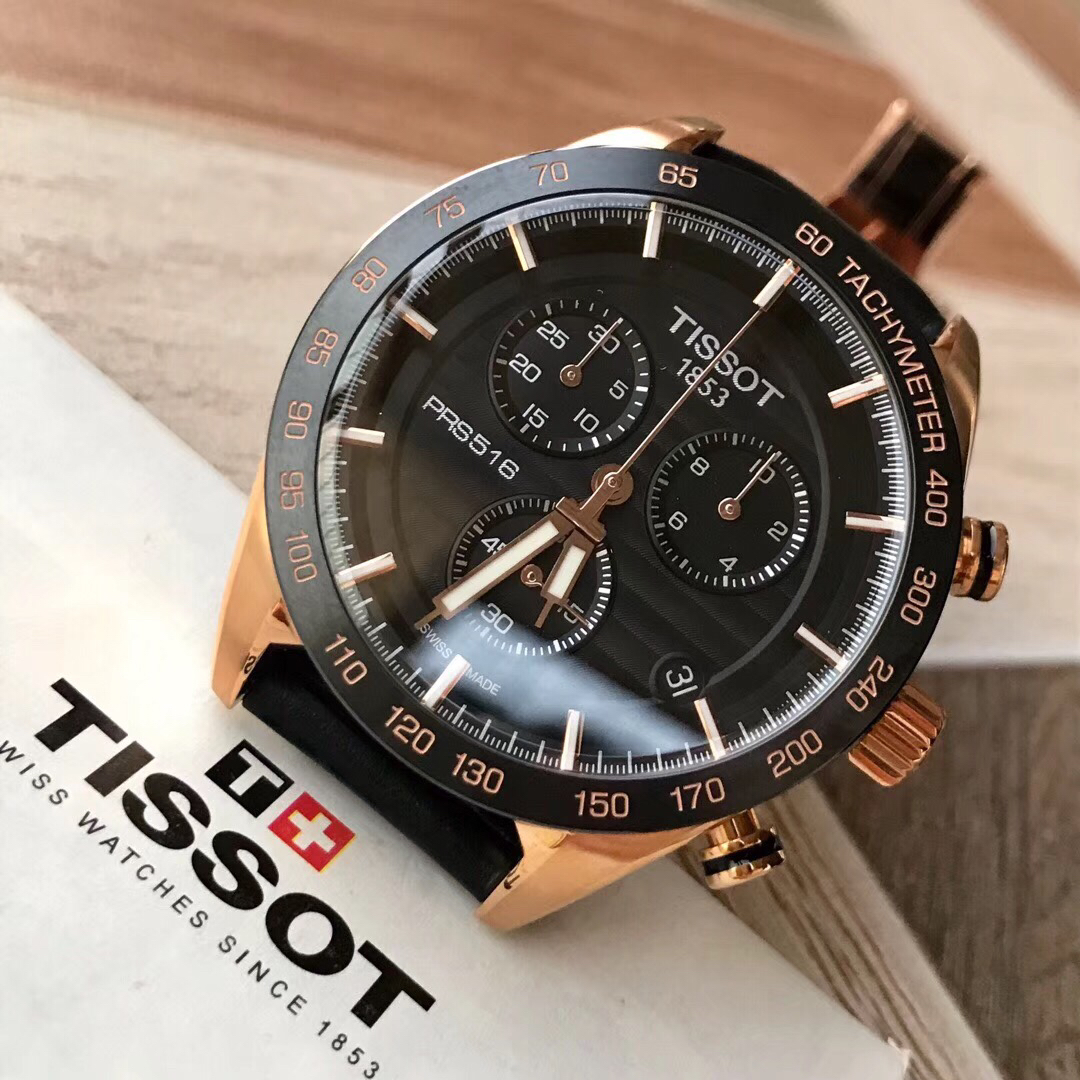 原单品质tissot天梭新款t100运动系列男表陶瓷圈口多功能六针