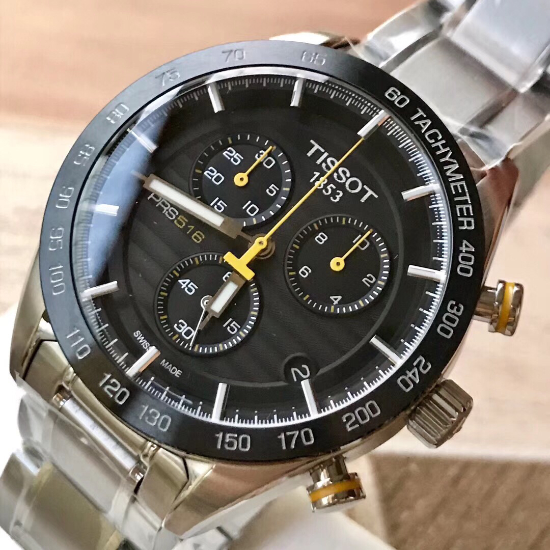 原单品质tissot天梭新款t100运动系列男表陶瓷圈口多功能六针原装瑞士