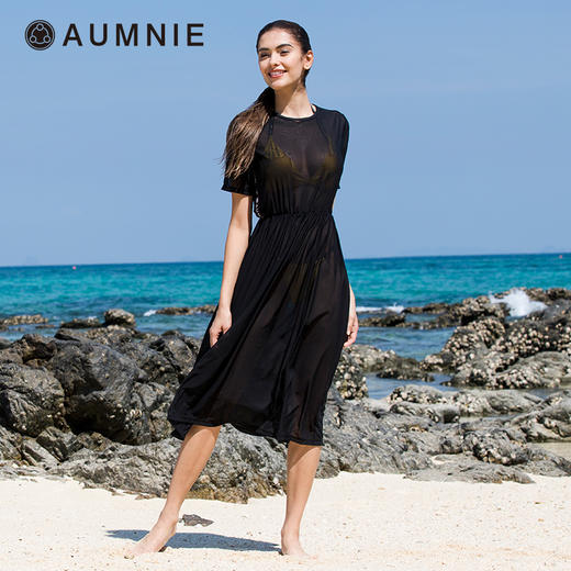 FITTED MESH TEE DRESS 收腰网纱T恤裙 商品图4