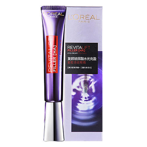 欧莱雅复颜玻尿酸水光充盈全脸淡纹眼霜30ml（30170295）【30170295】 商品图0