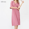 Ubras设计师限量款睡袍保暖睡裙外穿罗纹裹身裙睡衣家居服女秋冬 商品缩略图1