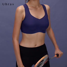 Ubras撞色运动内衣固定防震跑步聚拢健身运动文 胸背心式女速干夏