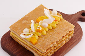 焦糖百香果拿破仑 Millefeuille au caramel et fruit de passion