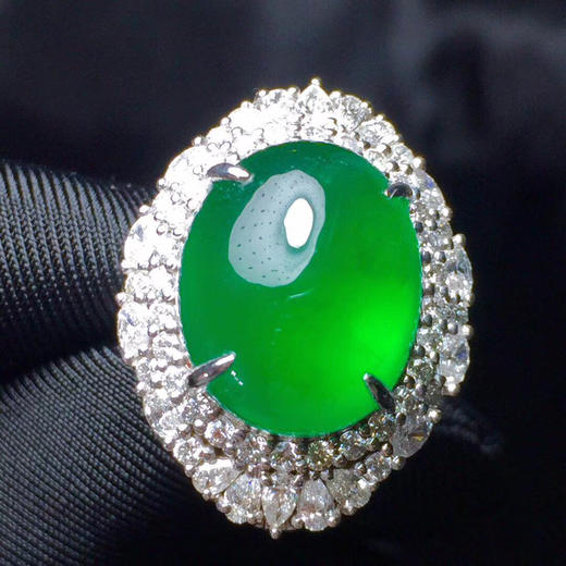 大美物超美帝王绿祖母绿戒指主石11.