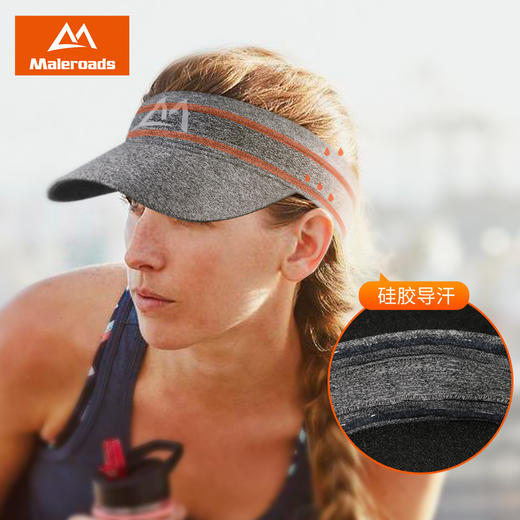 【能装口袋，可折叠】空顶帽男女款夏天速干太阳帽防晒跑步遮阳帽子马拉松网球帽可折叠 商品图3