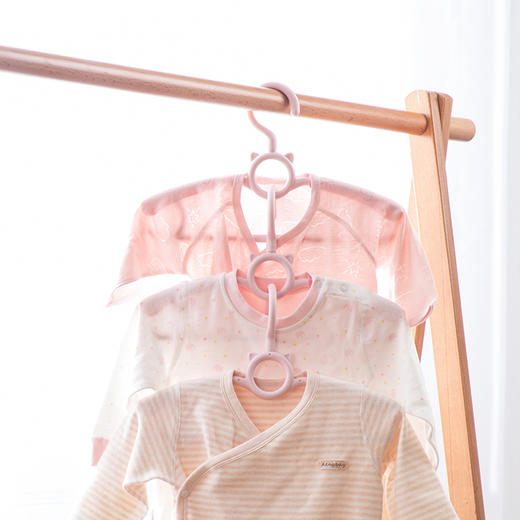 【茶花】咪萌伸缩儿童衣架 商品图3