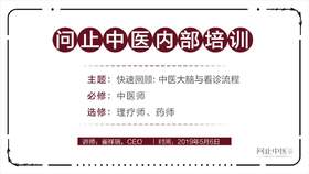 [中医师必修]快速回顾：中医大脑与看诊流程