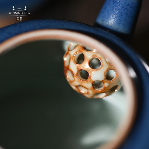 问鼎汝瓷黛蓝系列经典款金钟壶（缺货） 商品图2