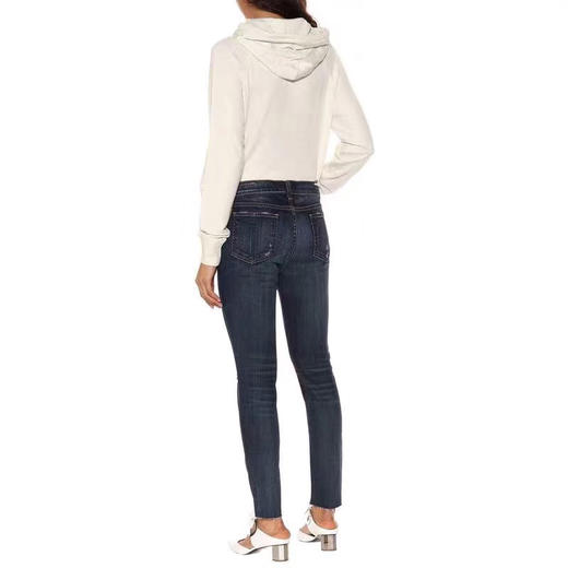 【25码 独一份】弹力好 版型好 RB破洞 小脚牛仔裤  面料较薄 夏季穿着 商品图3