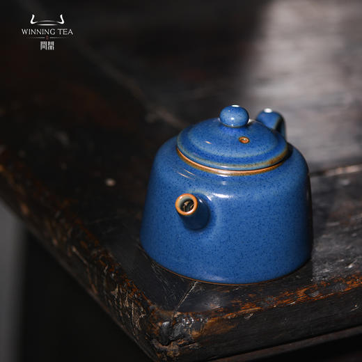 问鼎汝瓷黛蓝系列经典款金钟壶（缺货） 商品图1