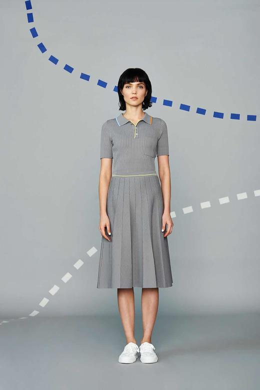 JUDYHUA  镂空线条针织半裙 商品图0