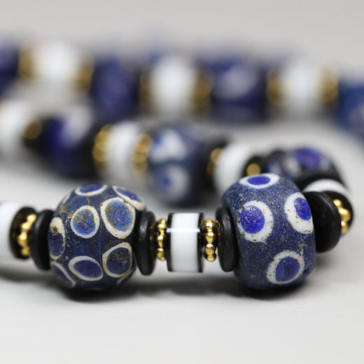 西亚高古蜻蜓眼琉璃珠项链