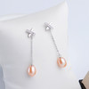 SH-SH-21韩国气质百搭精致珍珠925纯银森系流苏长款耳钉 TZW 商品缩略图0