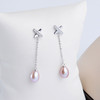 SH-SH-21韩国气质百搭精致珍珠925纯银森系流苏长款耳钉 TZW 商品缩略图1