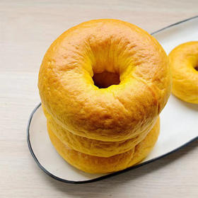 【周三周五周日发】耘珂香橙胡贝果 新鲜橙汁胡萝卜泥加入面团 口感劲道 蔬香浓郁