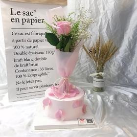 母亲节专属鲜花蛋糕「祝妈妈永远健康美丽」（提前3小时预订）