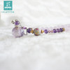 天然紫水晶扩香项链 2圈多层多圈紫玉髓手链转运手串女 商品缩略图3
