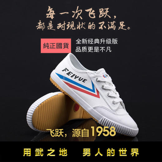 Feiyue/飞跃少林魂经典升级款田径鞋 硫化帆布鞋 商品图0