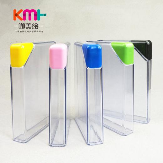 创意个性正方形透明塑料包包杯 三角盖水杯 商品图3