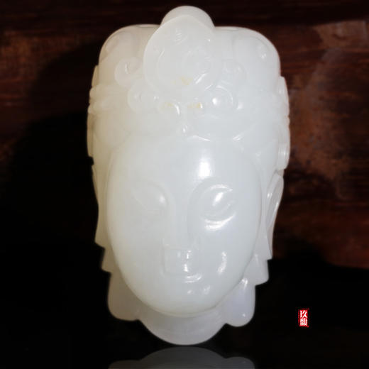 和田玉（羊脂玉）挂件--佛头 28.77g 商品图0